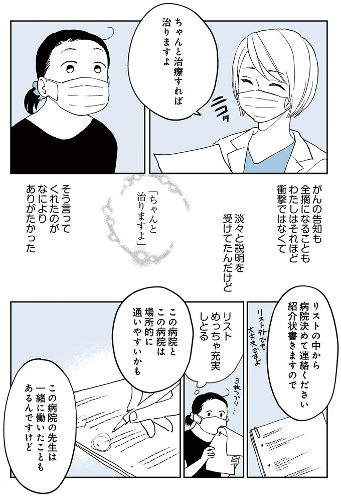 ちゃんと治療すれば治りますよ