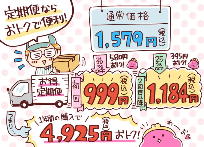 定期便ならおトクで便利!