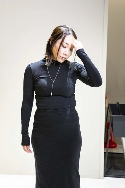 【ビフォー写真】体のラインを拾いすぎ…