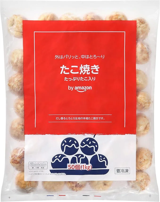 by Amazon たこ焼き 50個入り 1kg
