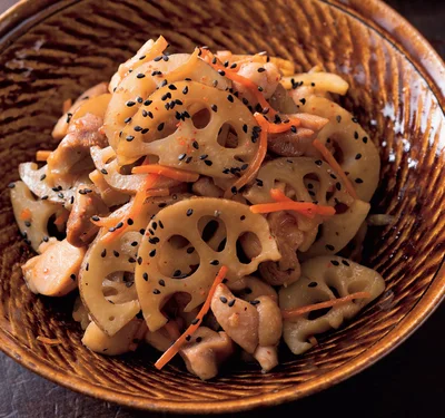 とりとれんこんのきんぴら