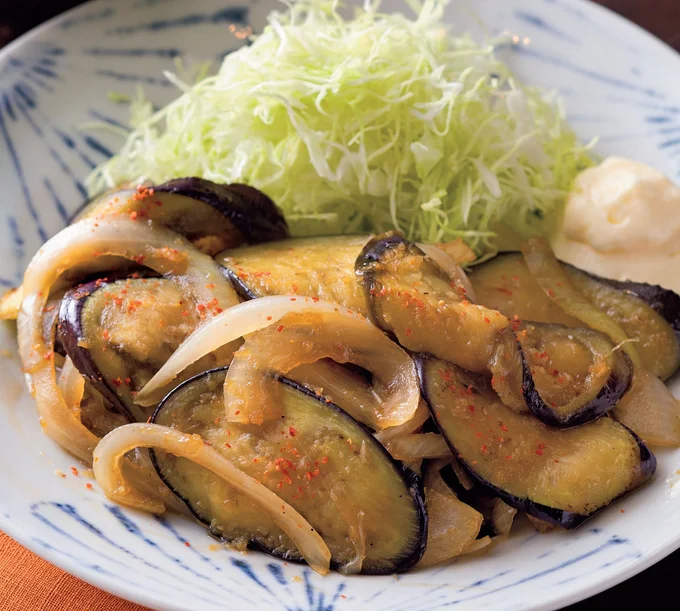 秋なすのしょうが焼き