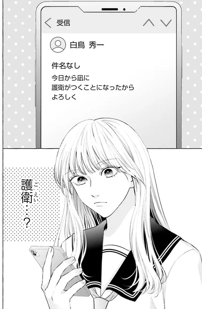 護衛がつくことになったから