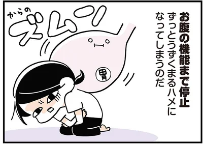 姿勢が悪いと胃腸も…