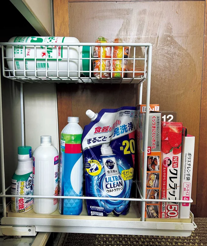 日用品のストックは使う場所に収納