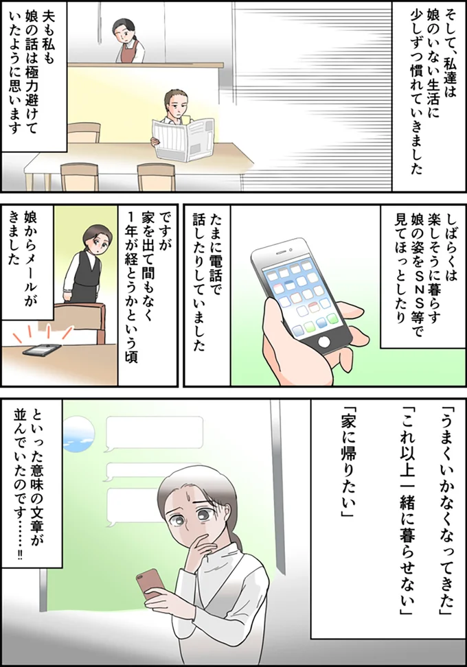 1年が経とうかという頃