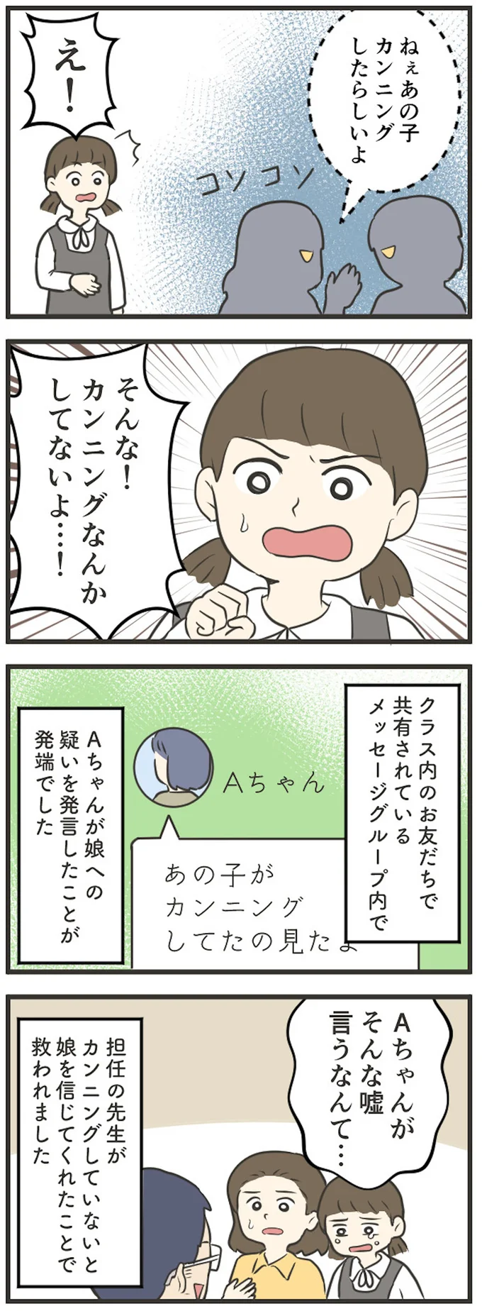 カンニングなんかしていないのに！