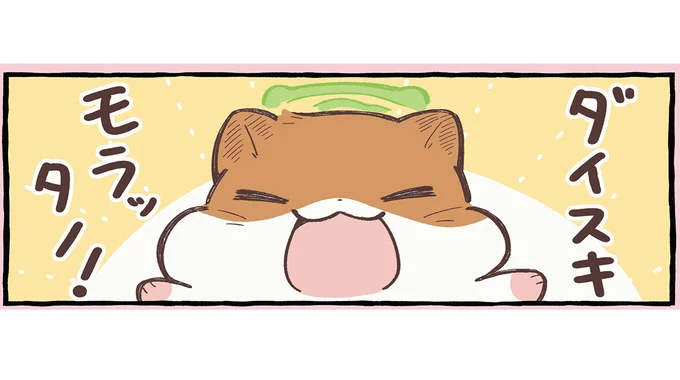ダイスキ　モラッタノ！