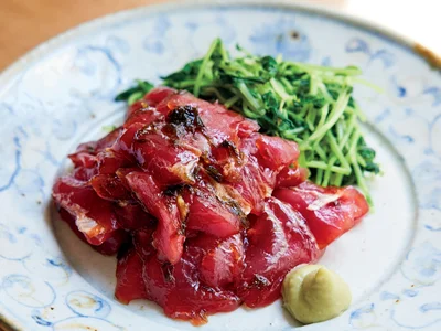 まぐろとのりのつくだ煮あえ