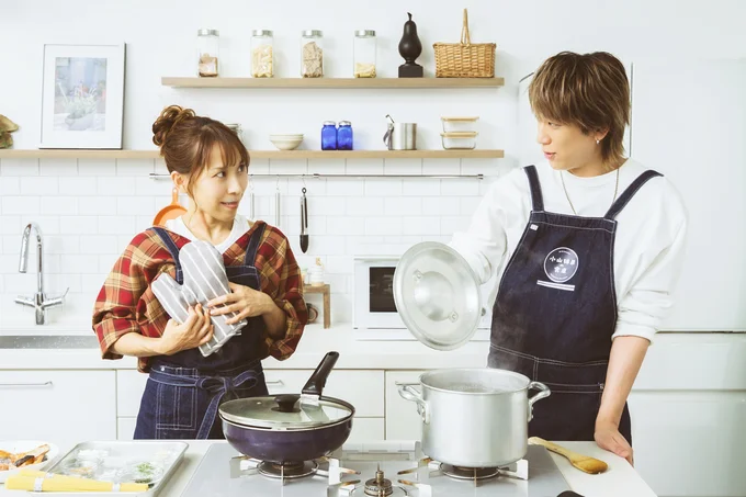 パスタのお湯も準備バッチリ