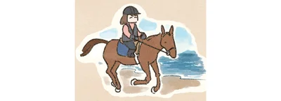 『馬に乗らずにいられない！　続かない私、乗馬が趣味になりました』より