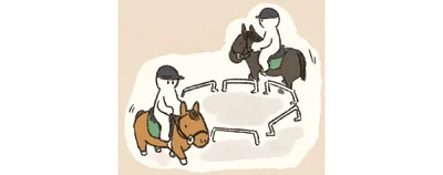 『馬に乗らずにいられない！　続かない私、乗馬が趣味になりました』より