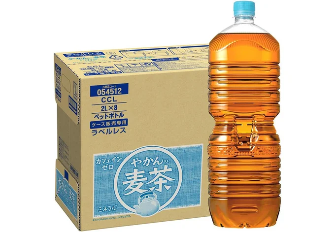 【Amazon.co.jp限定】CCL やかんの麦茶 from 爽健美茶 ラベルレス 2LPET×8本