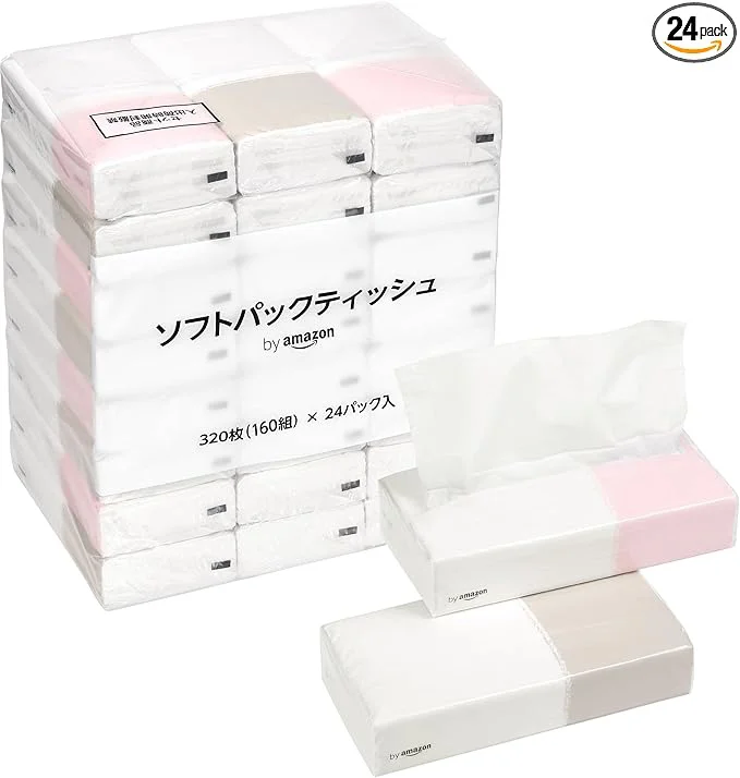 by Amazon ソフトパックティッシュ 320枚160組
