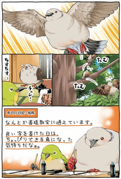 『キジバトくん日記』より