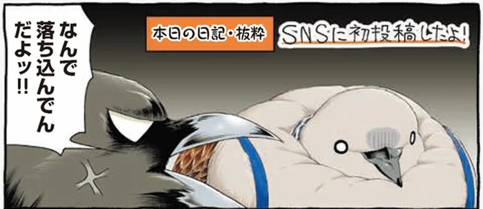 SNSに初投稿したけれど。不安で落ち込むキジバトくんへアドバイス