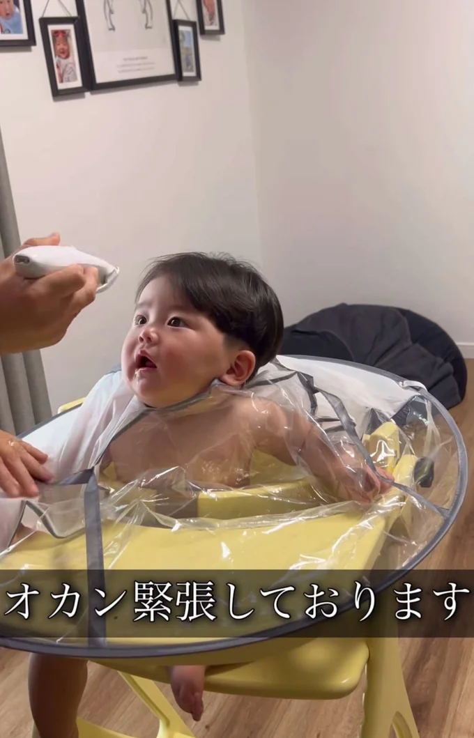 3兄弟の末っ子くん、初坊主へ!▶オカン、緊張しております…(⇒次へ)