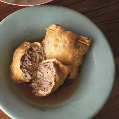 みずみずしいもやしで歯ざわりよく「ひき肉ともやしの袋煮」