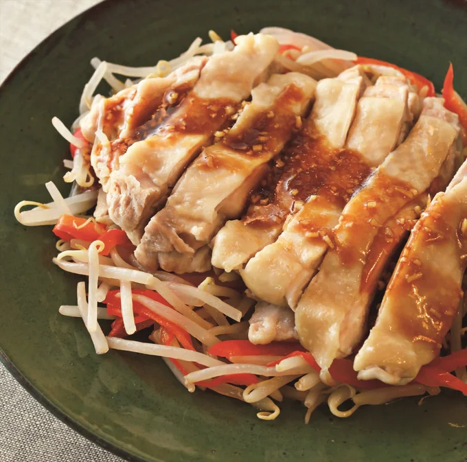 とり肉ともやしでアジアン気分!「梅にんにく炒め」&「中華蒸し」