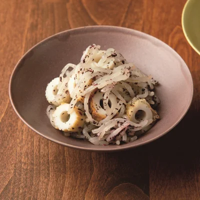 レンジ加熱＆ふりかけ調味で手軽に「ちくわともやしのしそあえ」