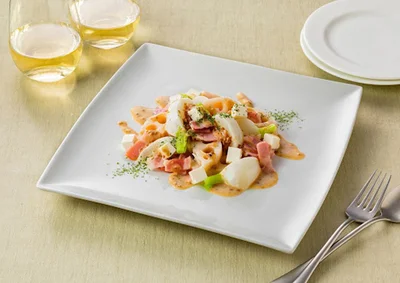 ベーコンとかぶとれんこんのレンジ蒸し