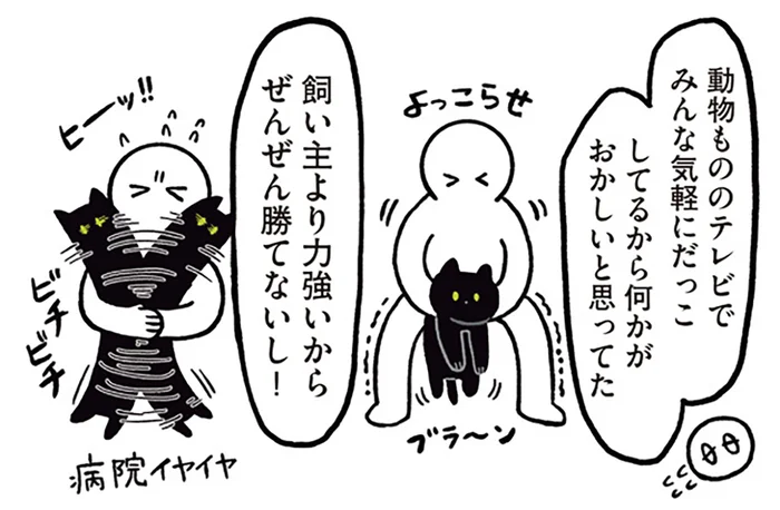 気軽に抱っこできると思っていた。飼い主より力が強い黒猫ろん／黒猫ろんと暮らしたら1（6）