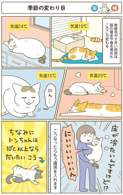 季節の変わり目