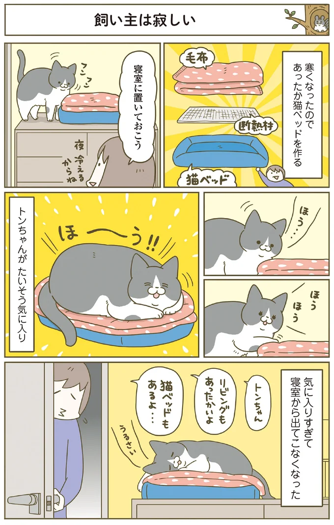 飼い主は寂しい
