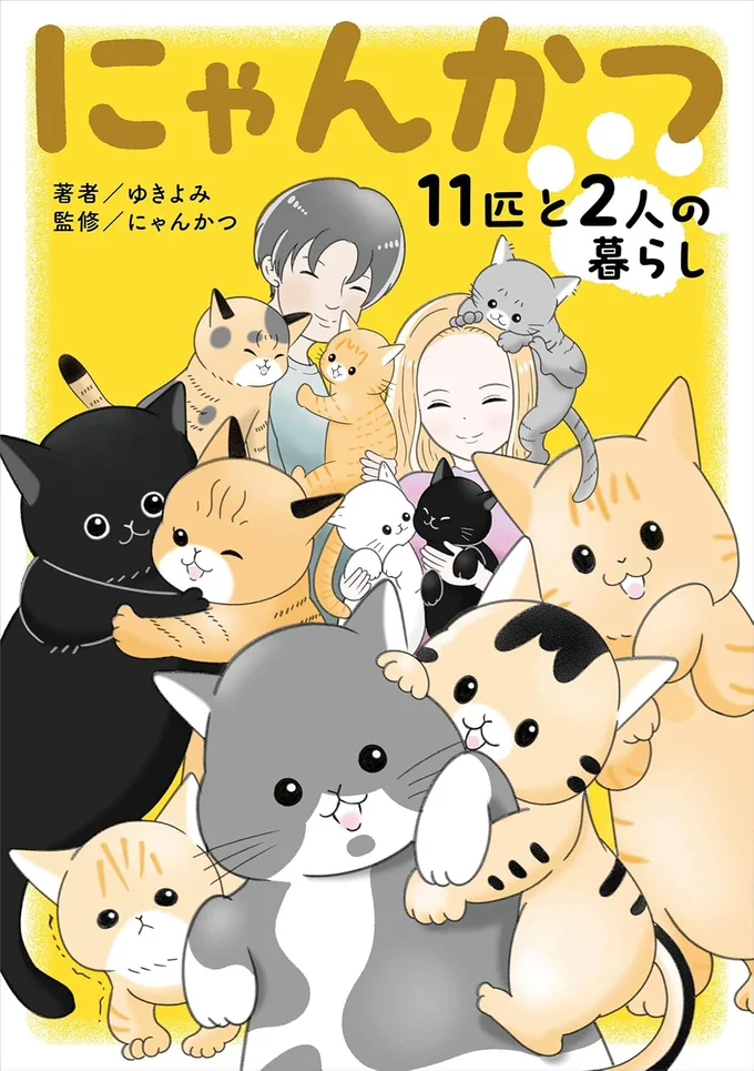 11匹の猫と暮らすYouTuber夫婦の生活を漫画に！『にゃんかつ 11匹と2人の暮らし』
