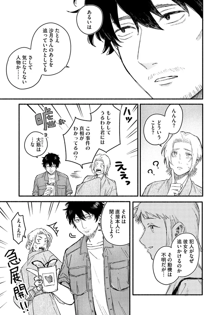 もしかしてうるわし君にはこの事件の真相がわかってるの？