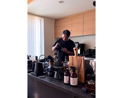 コーヒー愛に溢れたキッチン