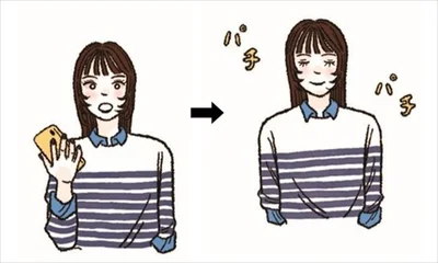 まばたきの回数を増やす