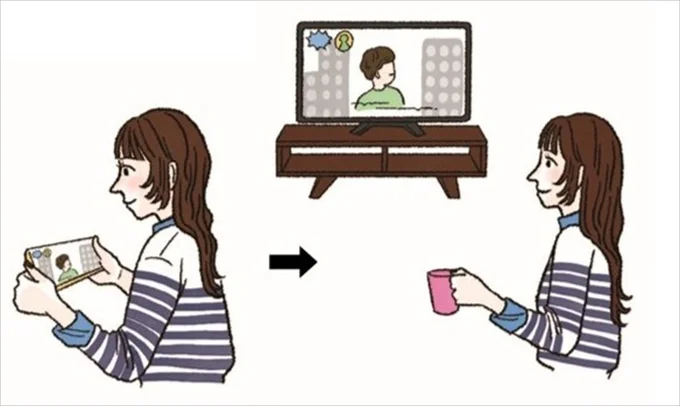 ドラマはテレビやタブレットで見る