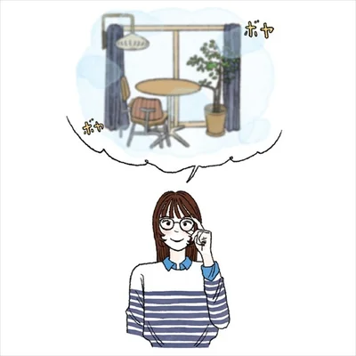 100 均の老眼鏡でピント合わせ