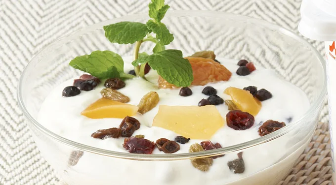 ドライフルーツのヨーグルト漬け