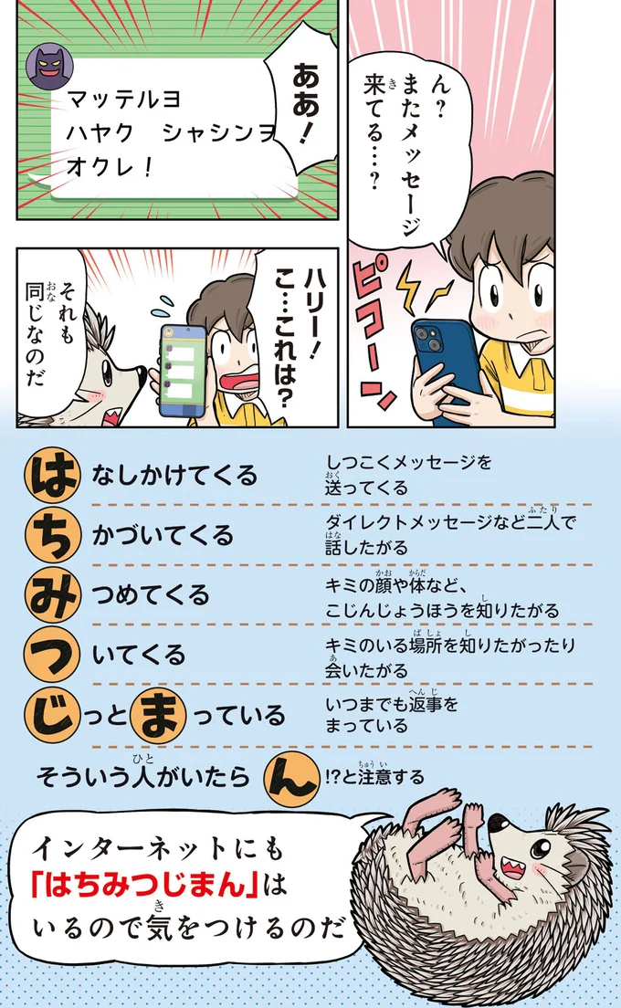 ハヤク　シャシンヲ　オクレ！