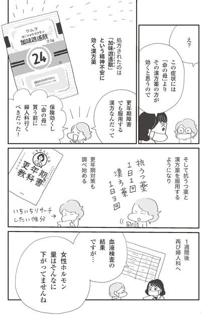 女性ホルモン量はそんなに下がってませんね