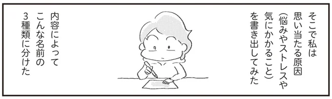 ストレスを書き出してみると…