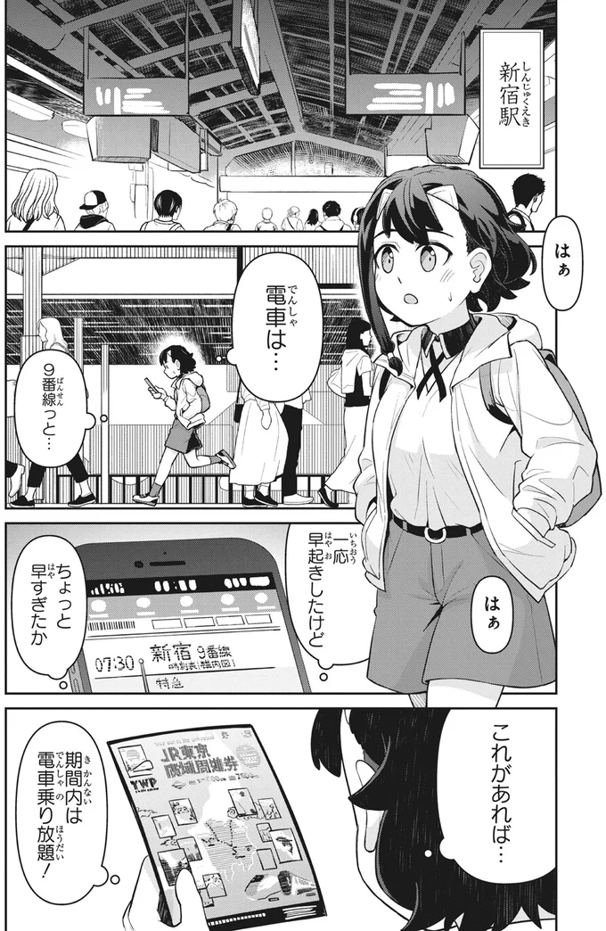 期間内は電車乗り放題！