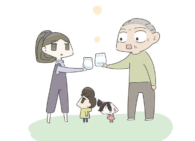 赤ちゃんのお世話を買って出た2人。でもおむつ替えの仕方も分からず前途多難！／ハルとゲン（61）