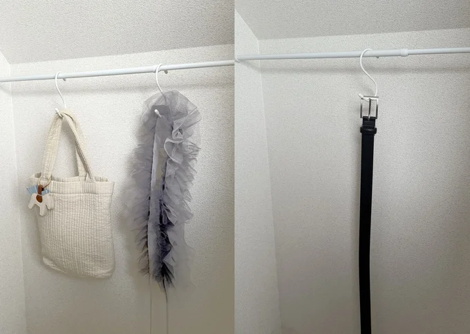 クローゼットの小物収納にも ▶こんな上級テクも