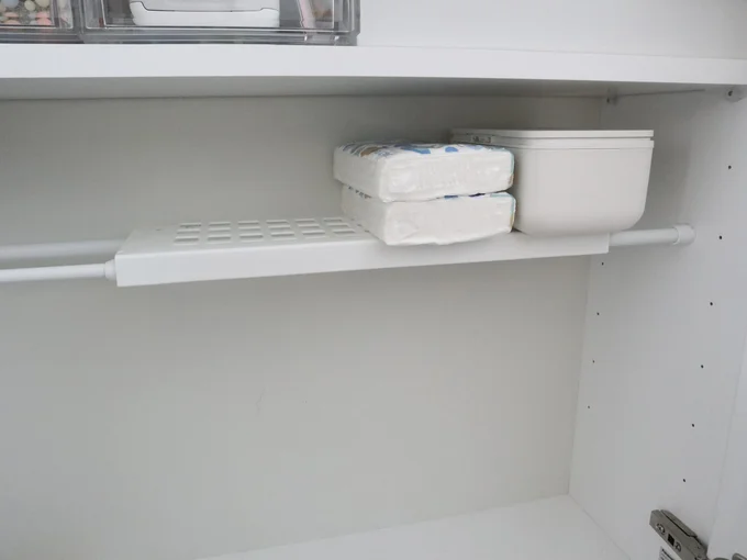 かさばる軽いものを収納できてすっきり!