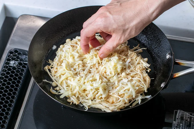 えのきを切らずに使います。