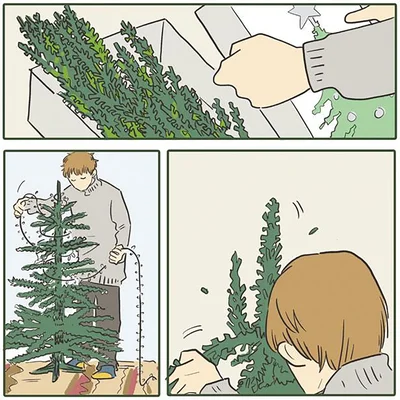 クリスマスツリーを出す