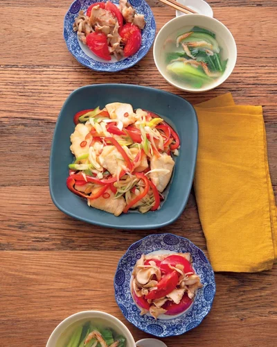 「とりむね肉の南蛮漬け」の献立