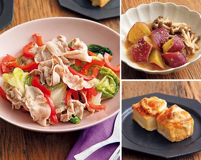  「豚しゃぶとレタスのおかずナムル」の献立