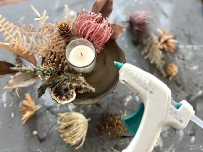 フェイクフラワーをアレンジする　　▶次は？