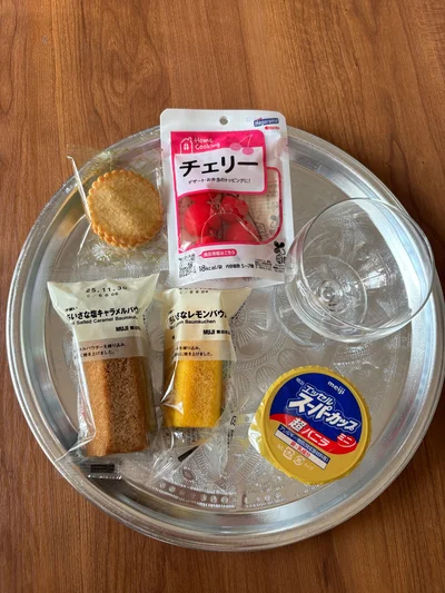 お家パフェの材料