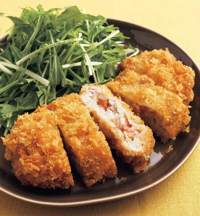 梅もやしとんカツ（料理・市瀬悦子、撮影・澤木央子）