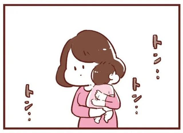 アカチャンの背中をトントンしながら、実はママが堪能しているもの